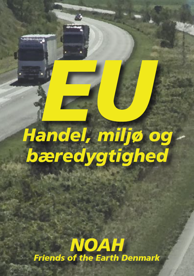 Forside til hæftet EU - Handel, miljø og bæredygtighed