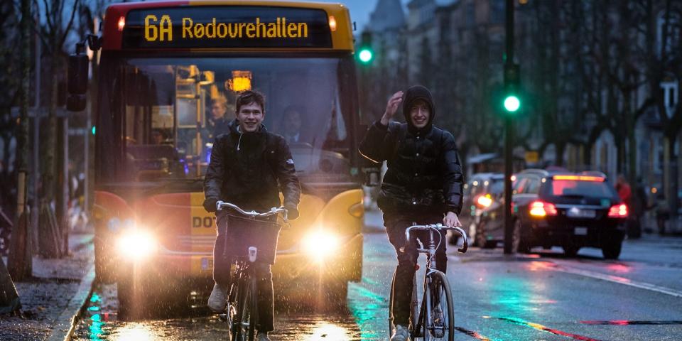 Bus og cykler i København